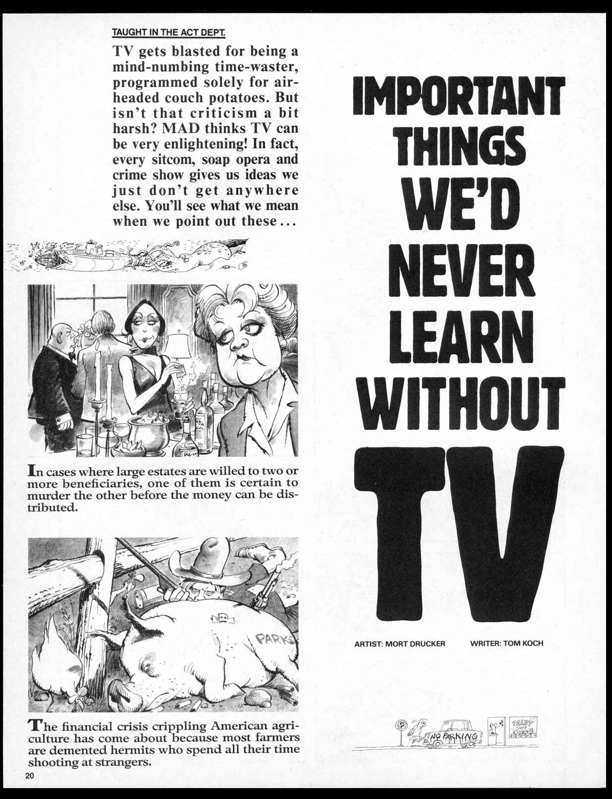 Read online MAD comic -  Issue #296 - 22