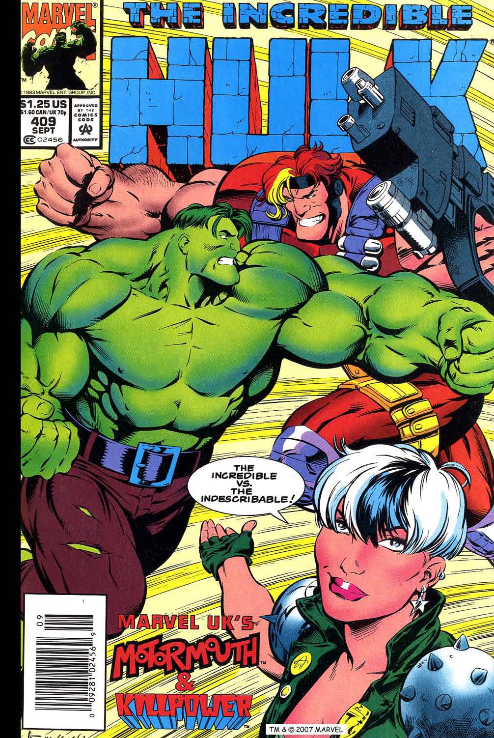 Read online The Incredible Hulk (1968) comic -  Issue #409 - 1