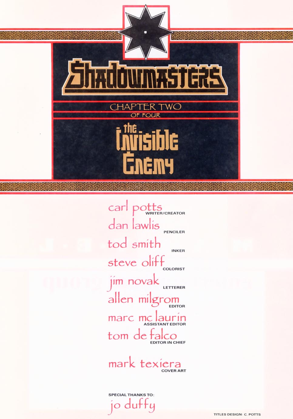 Read online Shadowmasters comic -  Issue #2 - 2