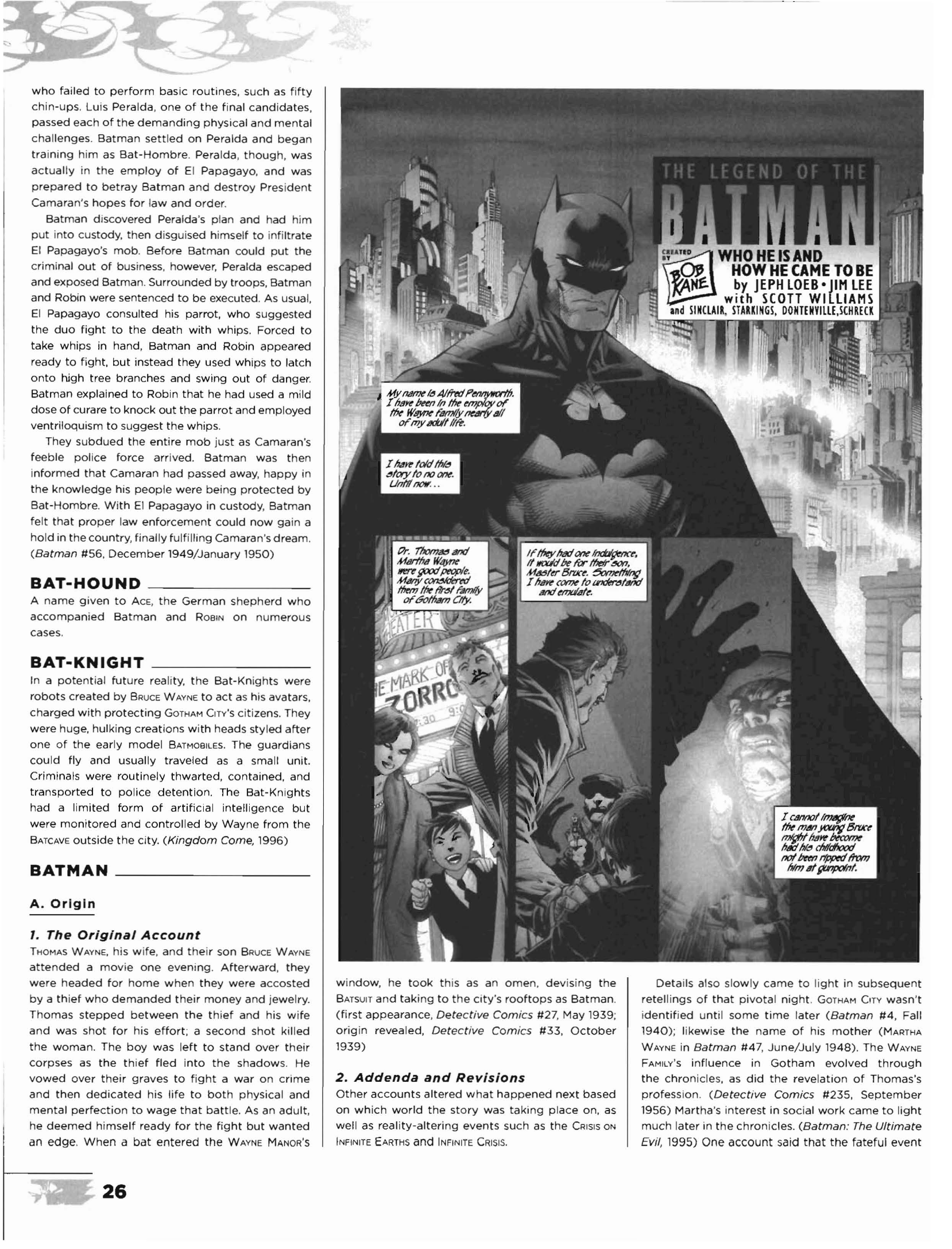 Read online The Essential Batman Encyclopedia comic -  Issue # TPB (Part 1) - 37