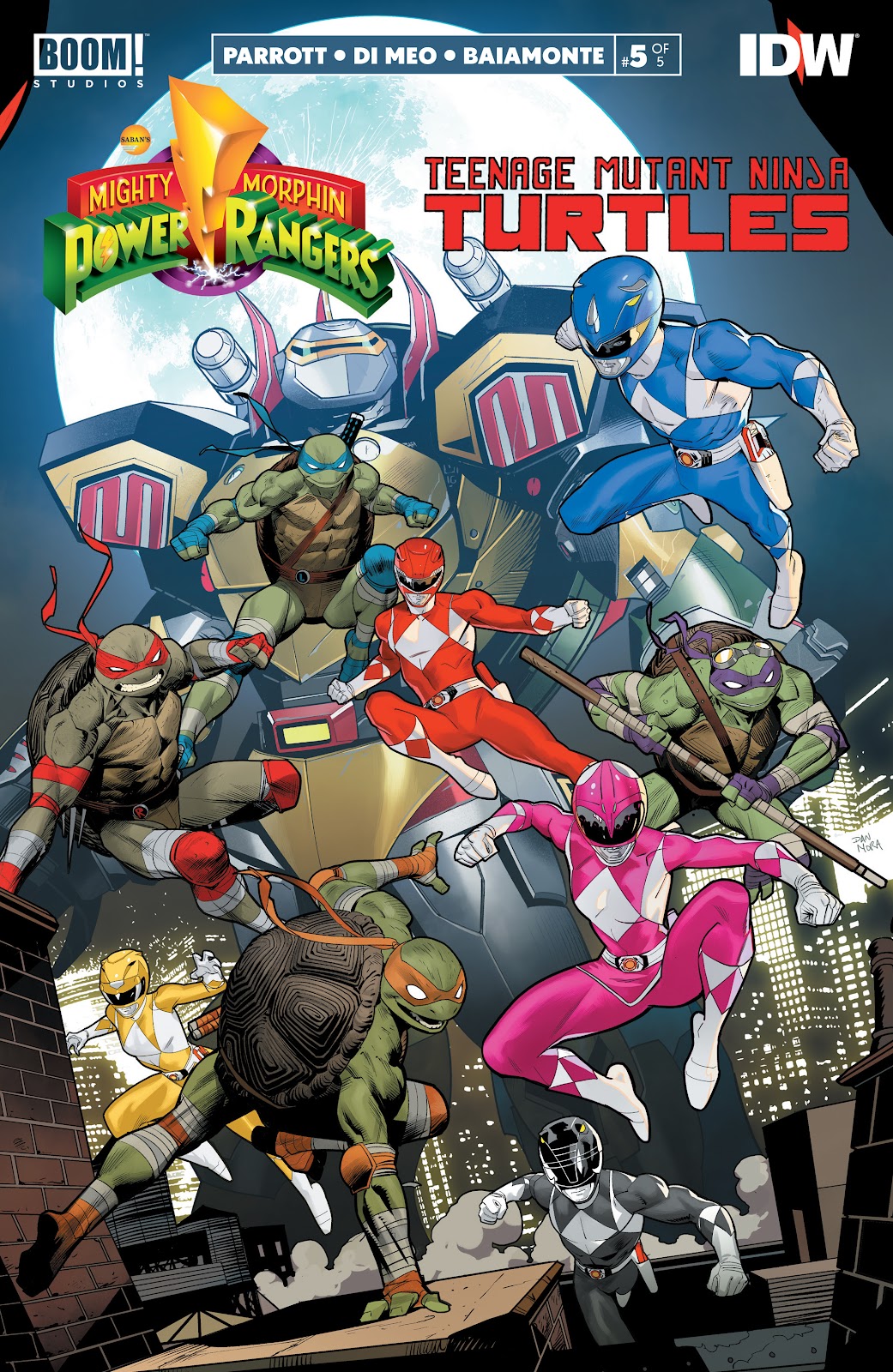 Mighty Morphin Power Rangers: Teenage Mutant Ninja Turtles issue 5 - Page 1