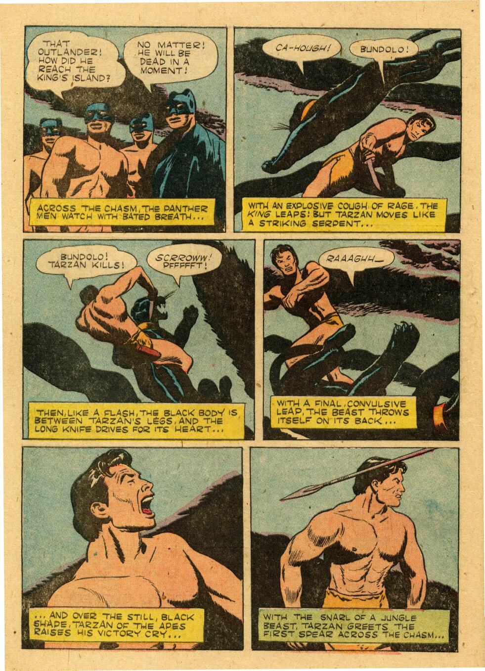 Read online Tarzan (1948) comic -  Issue #53 - 16