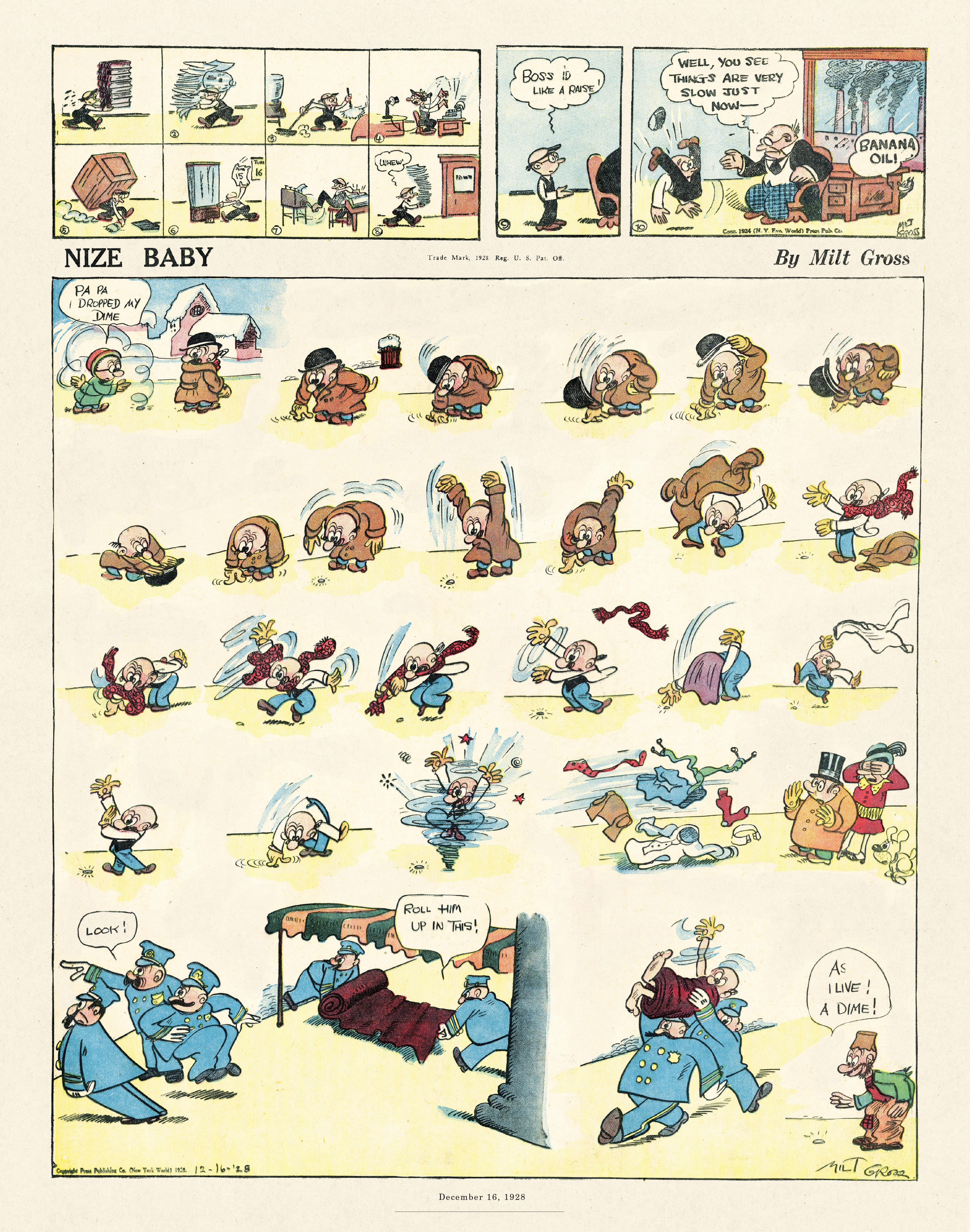 Read online Gross Exaggerations: The Meshuga Comic Strips of Milt Gross comic -  Issue # TPB - 64