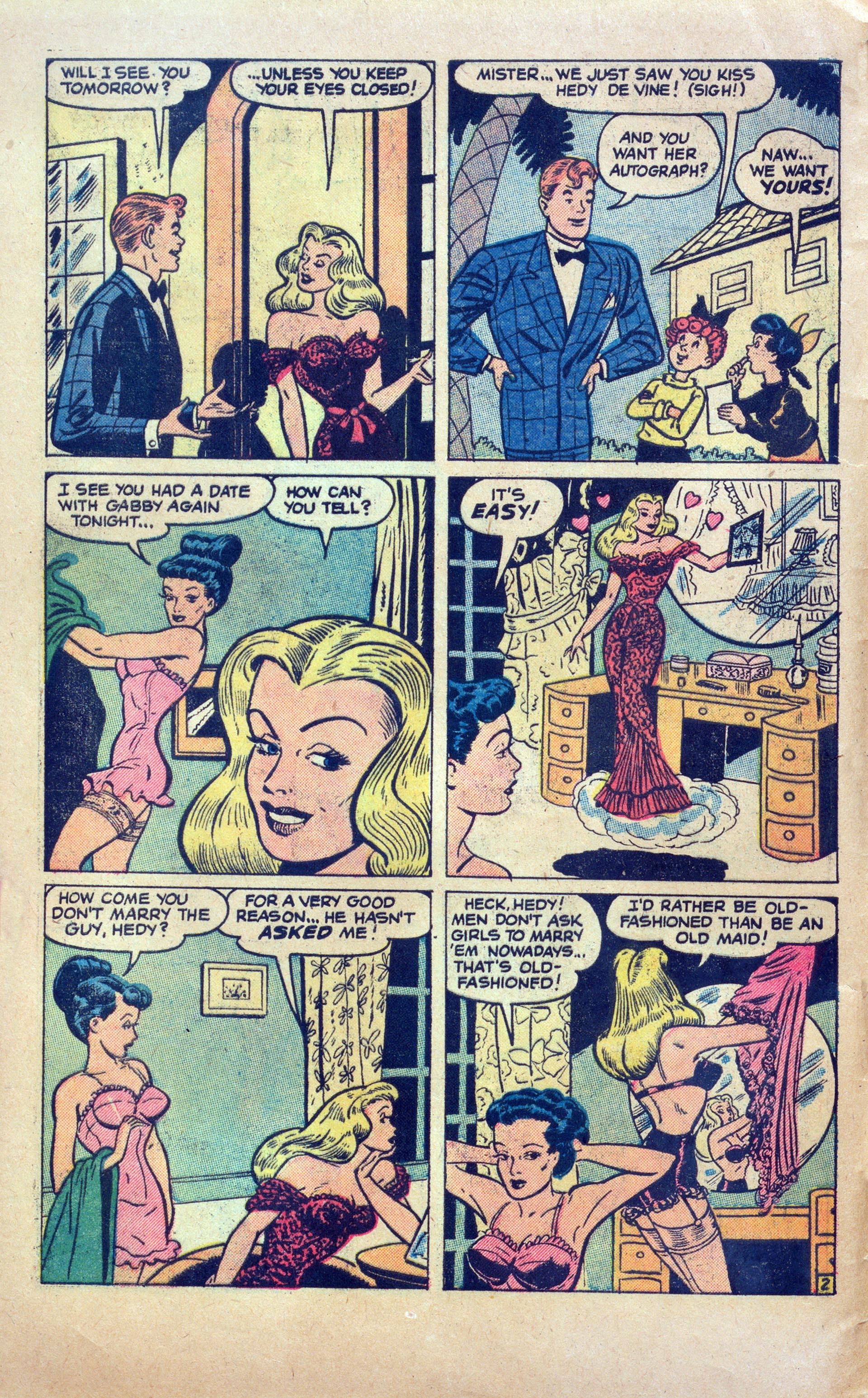 Read online Hedy Of Hollywood Comics comic -  Issue #50 - 4