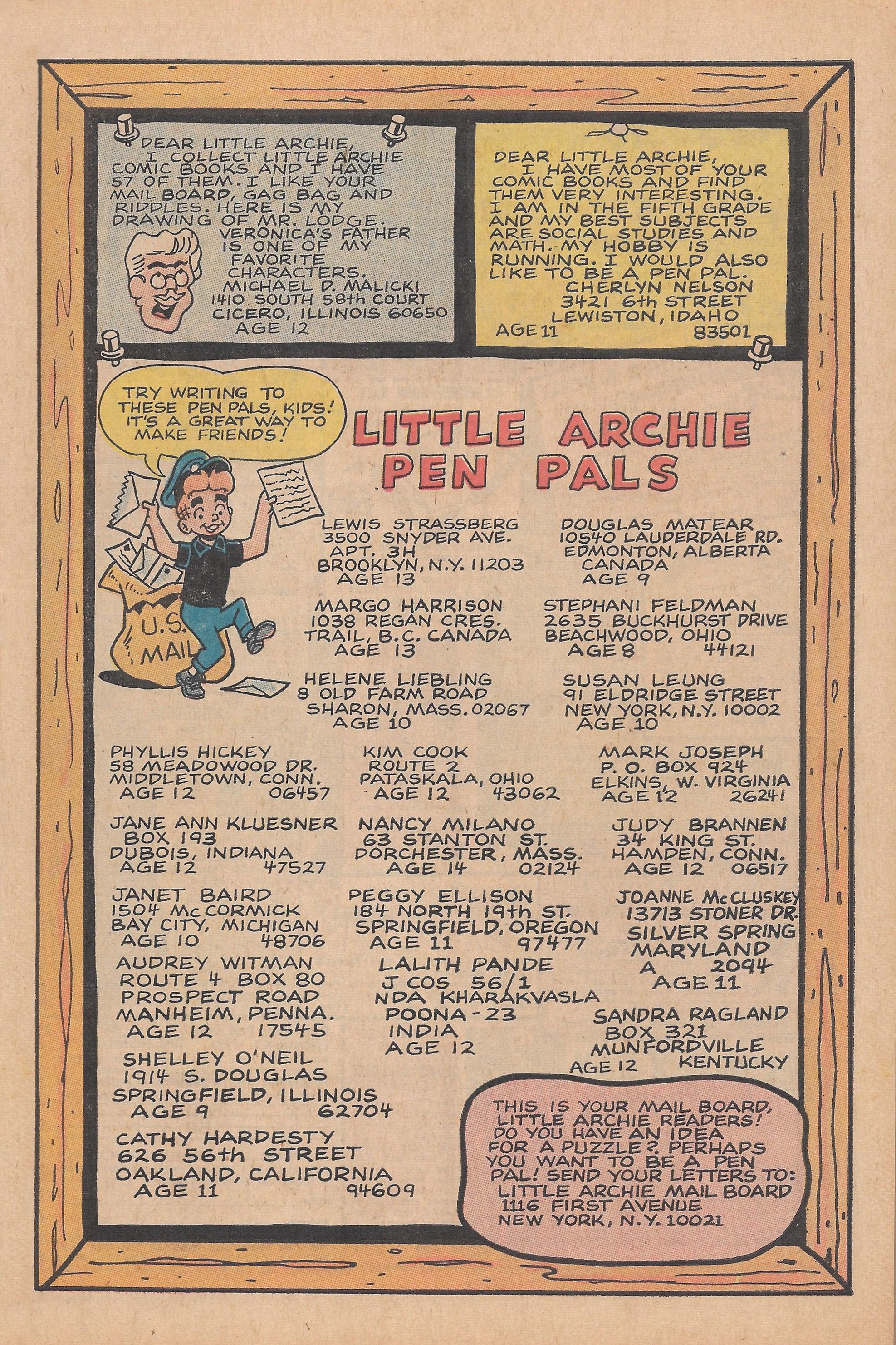 Read online The Adventures of Little Archie comic -  Issue #60 - 20