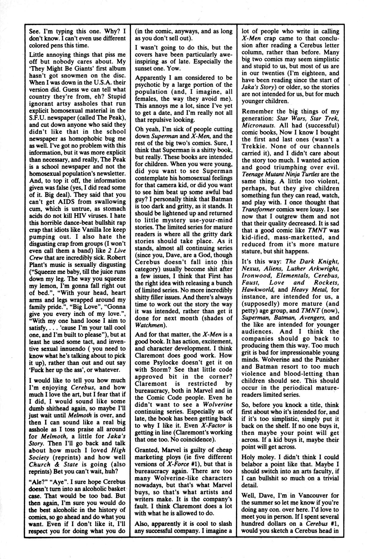 Read online Cerebus comic -  Issue #149 - 29