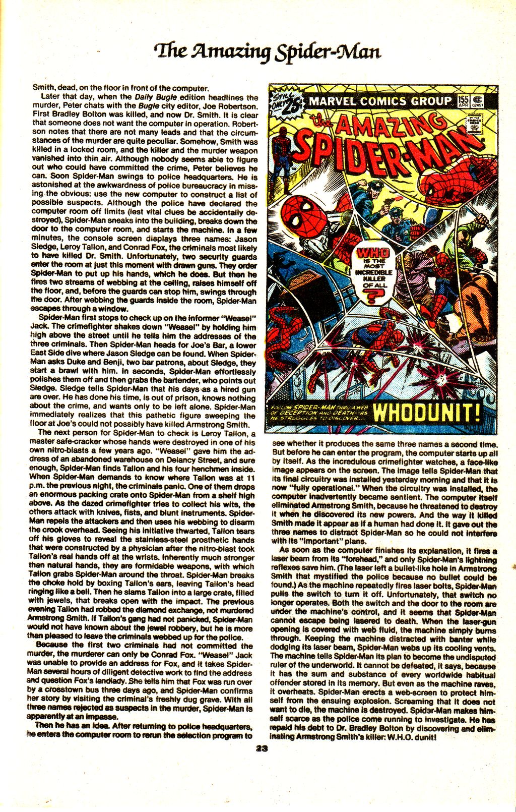 Read online The Official Marvel Index to The Amazing Spider-Man comic -  Issue #6 - 25