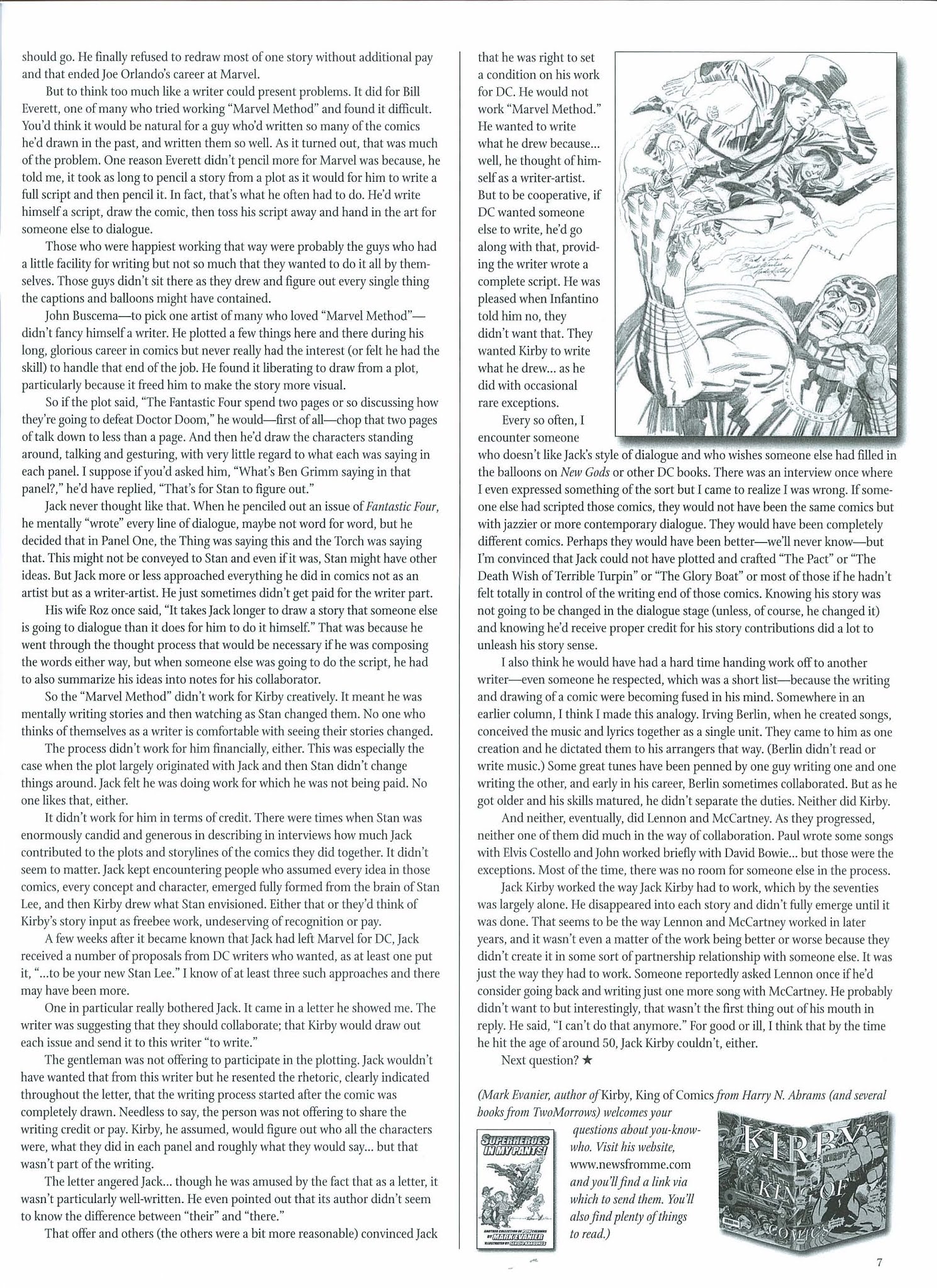 Read online The Jack Kirby Collector comic -  Issue #52 - 8