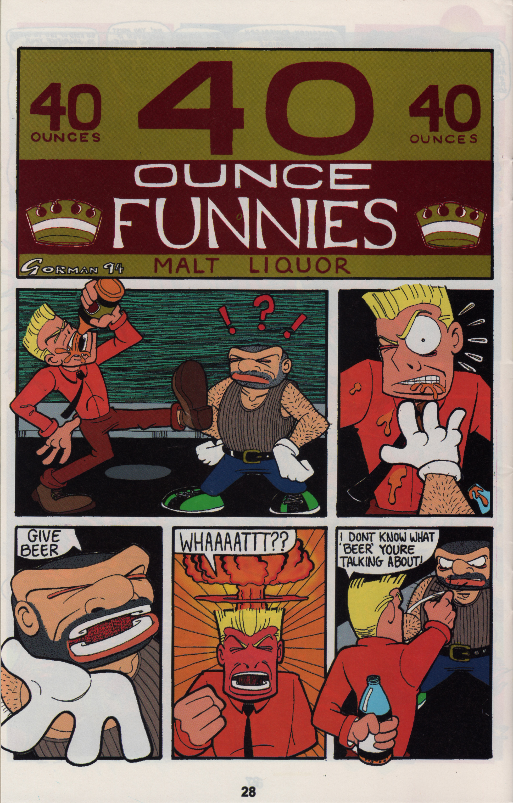 Read online Slavepit Funnies Featuring Gwar comic -  Issue #3 - 30