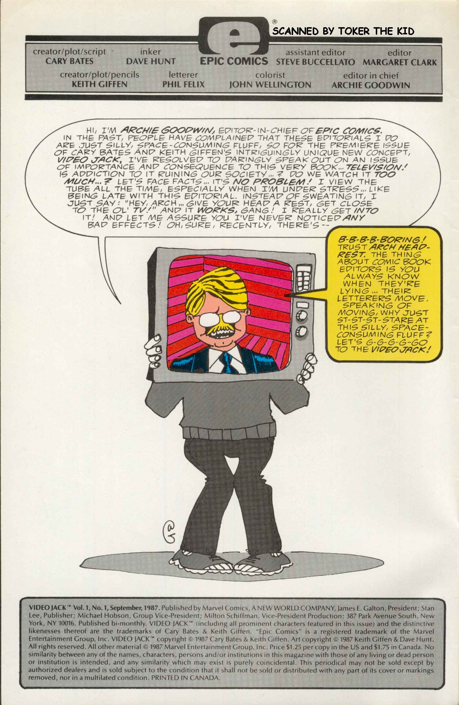 Read online Video Jack comic -  Issue #1 - 2