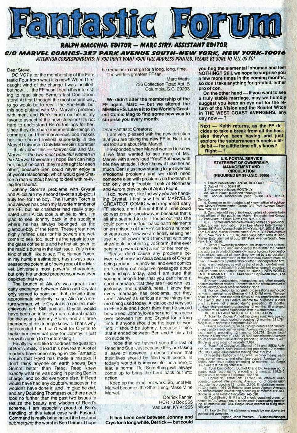 Read online Fantastic Four (1961) comic -  Issue #313 - 32