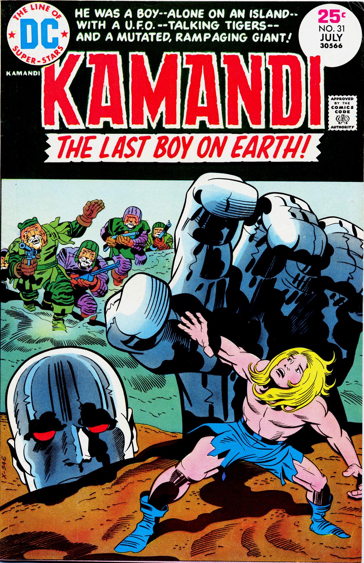 Read online Kamandi, The Last Boy On Earth comic -  Issue #31 - 1