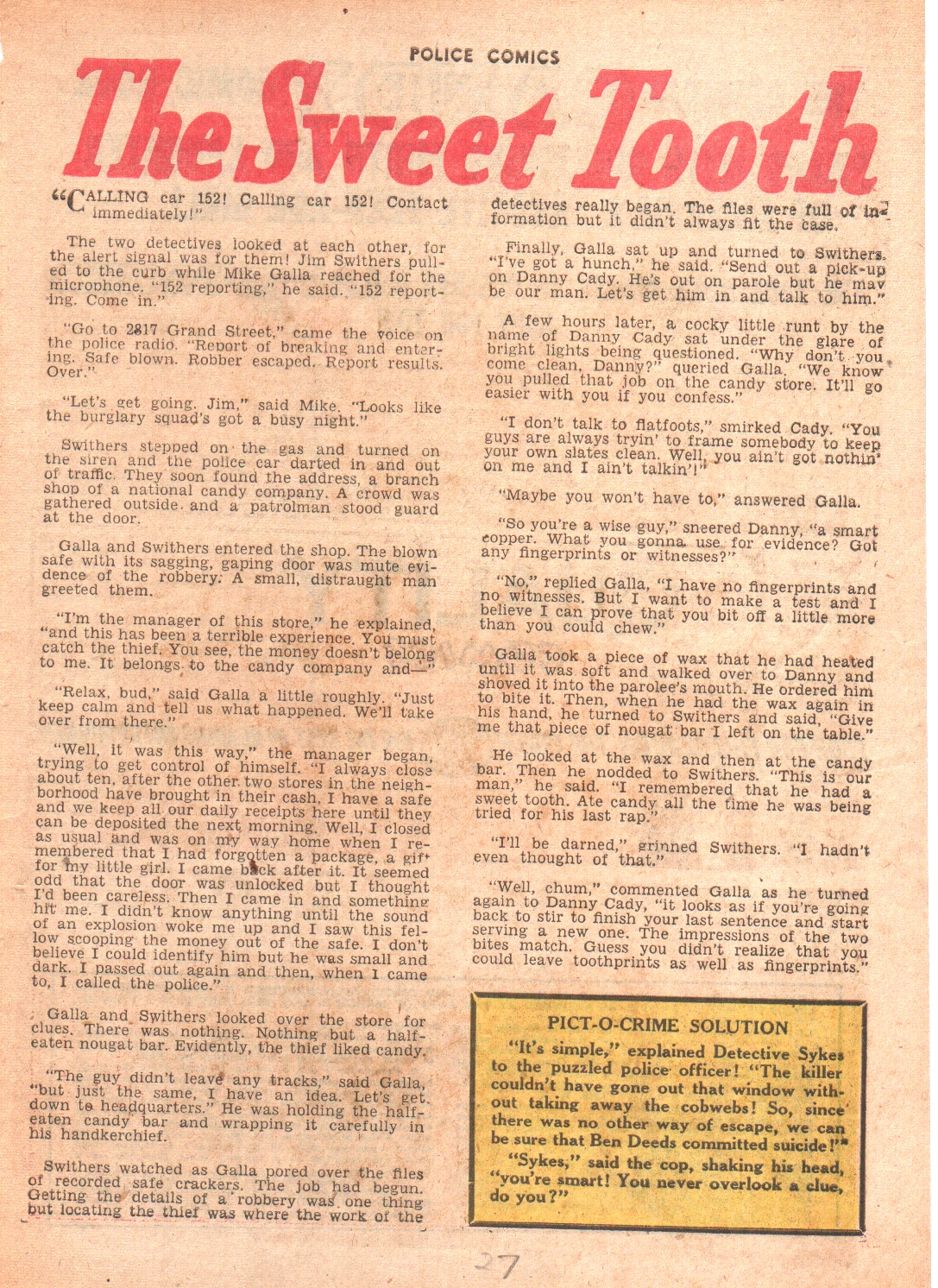 Read online Police Comics comic -  Issue #113 - 27