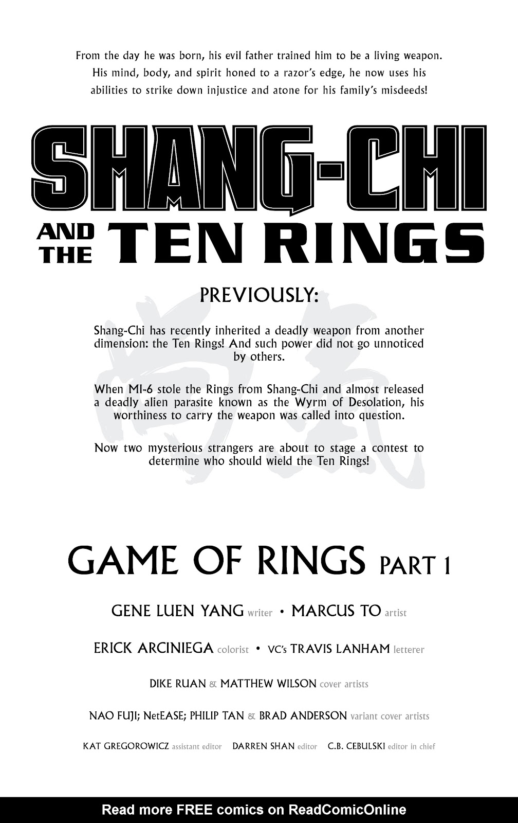 Shang-Chi and the Ten Rings issue 4 - Page 3