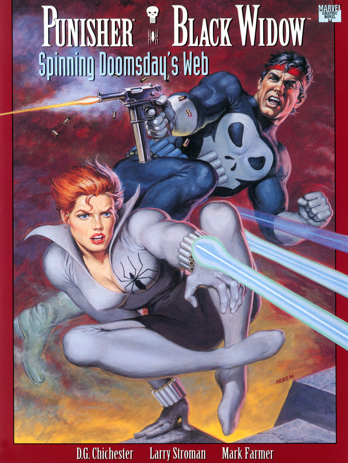 Read online Marvel Graphic Novel comic -  Issue #74 - Punisher & Black Widow - Spinning Doomsday's Web - 1