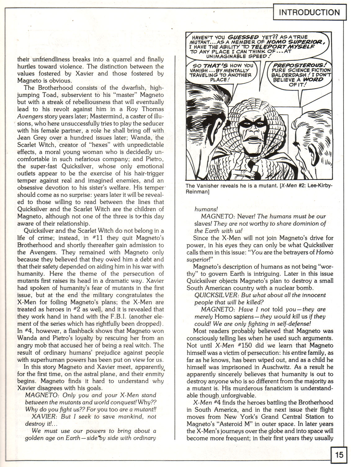Read online The X-Men Companion comic -  Issue #1 - 15