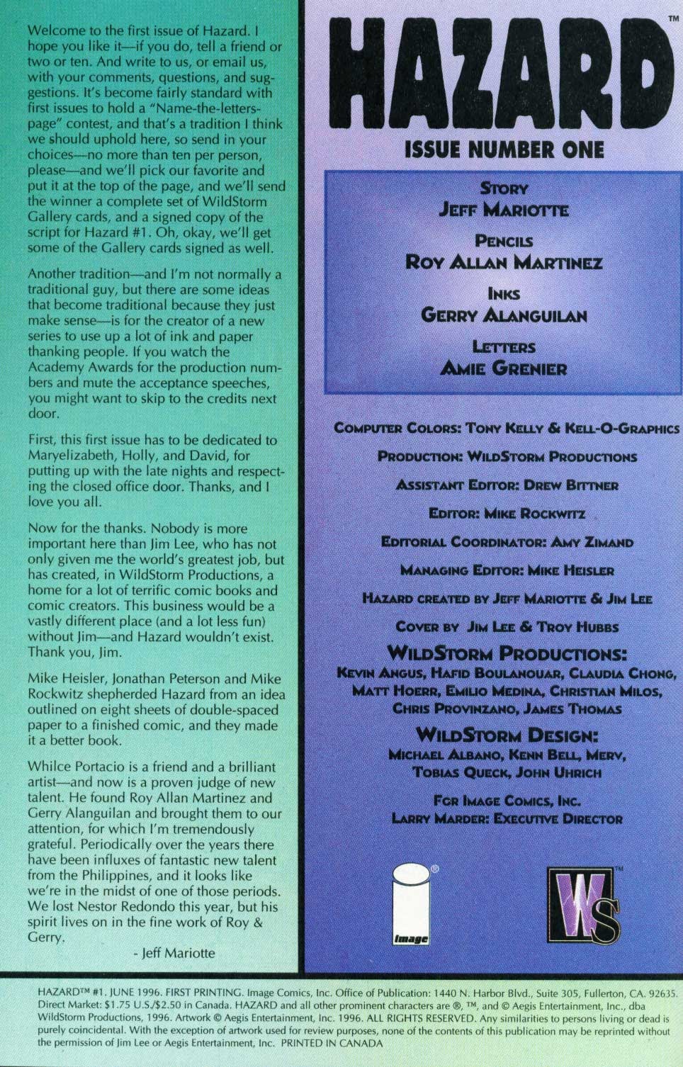 Read online Hazard comic -  Issue #1 - 22