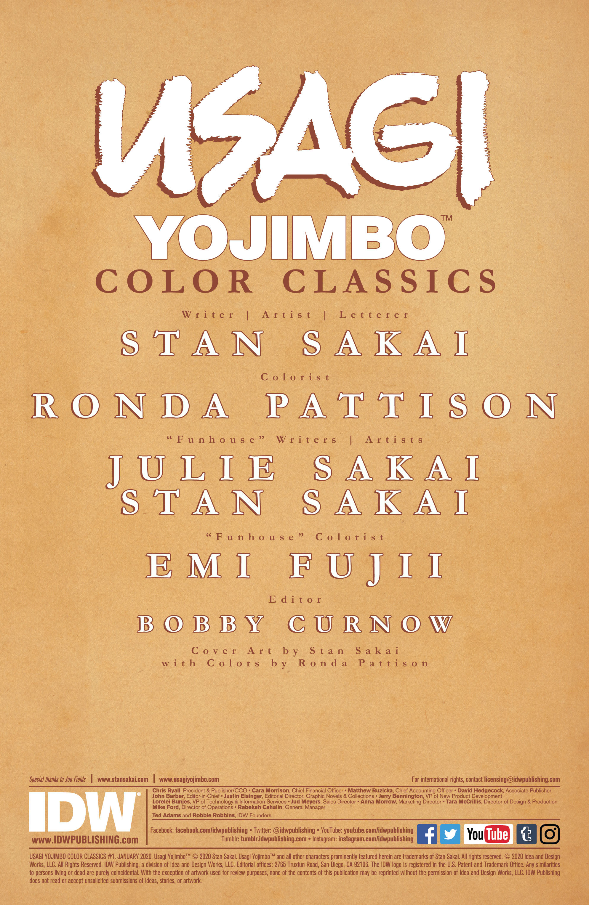 Read online Usagi Yojimbo Color Classics comic -  Issue #1 - 2