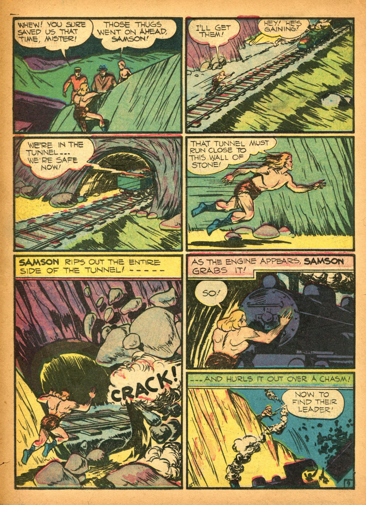 Read online Samson (1940) comic -  Issue #2 - 44