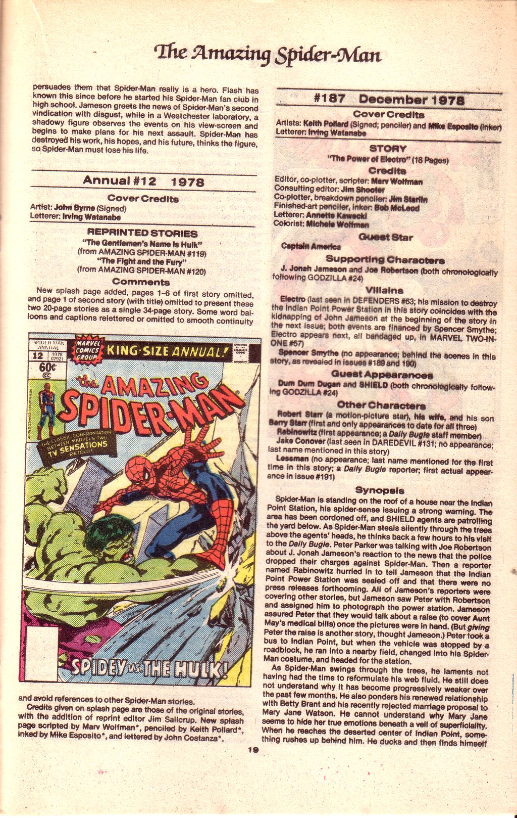 Read online The Official Marvel Index to The Amazing Spider-Man comic -  Issue #8 - 21