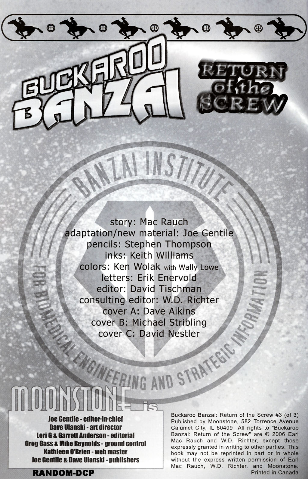 Read online Buckaroo Banzai: Return of the Screw (2006) comic -  Issue #3 - 2