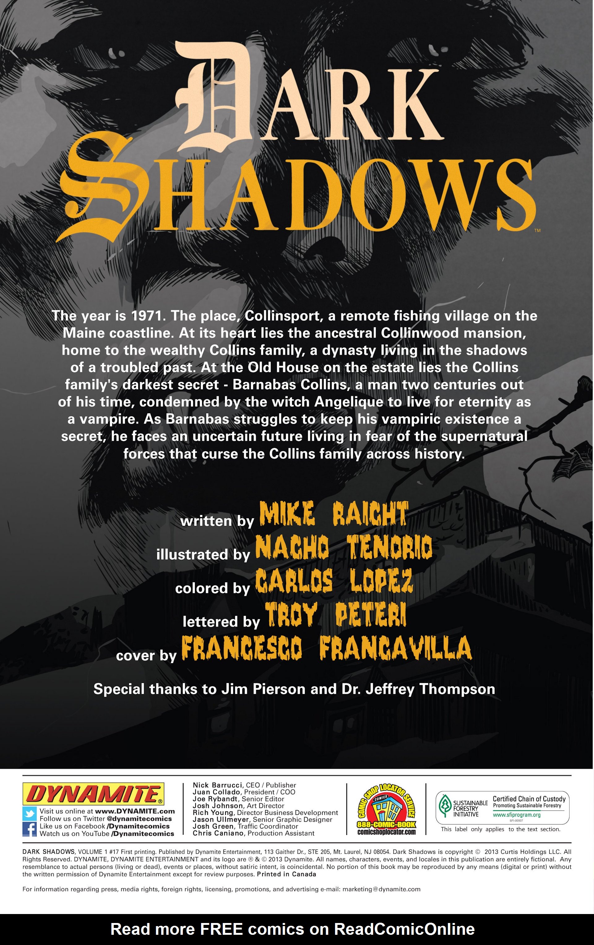 Read online Dark Shadows comic -  Issue #17 - 2