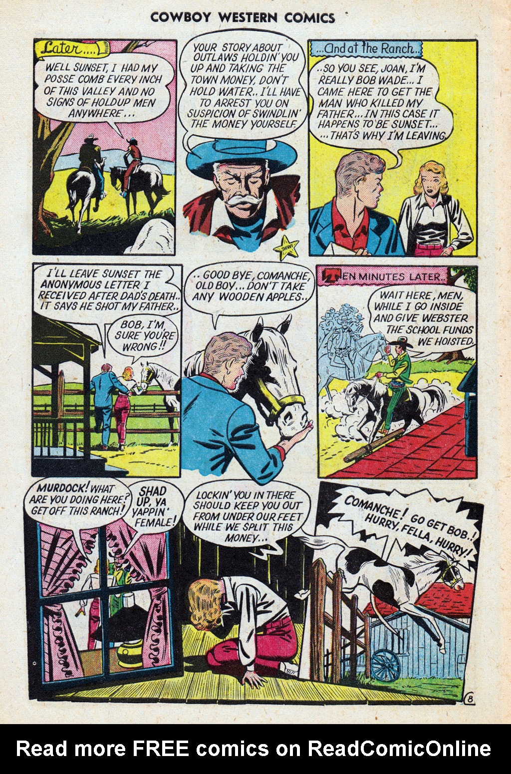 Read online Cowboy Western Comics (1948) comic -  Issue #27 - 10