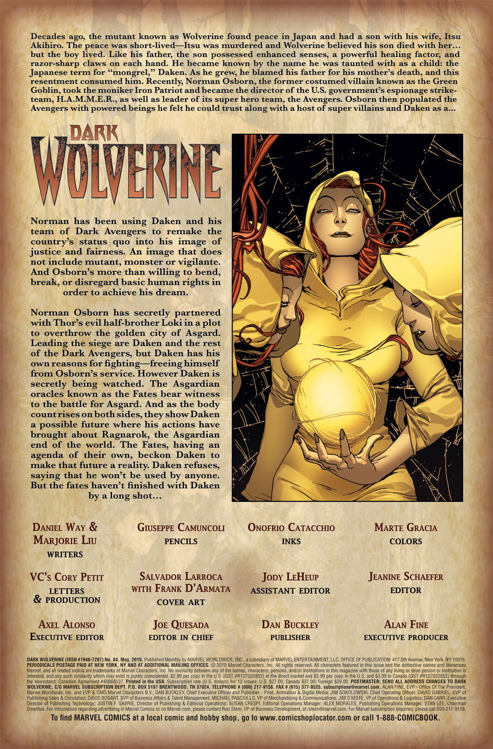 Read online Dark Wolverine comic -  Issue #84 - 2