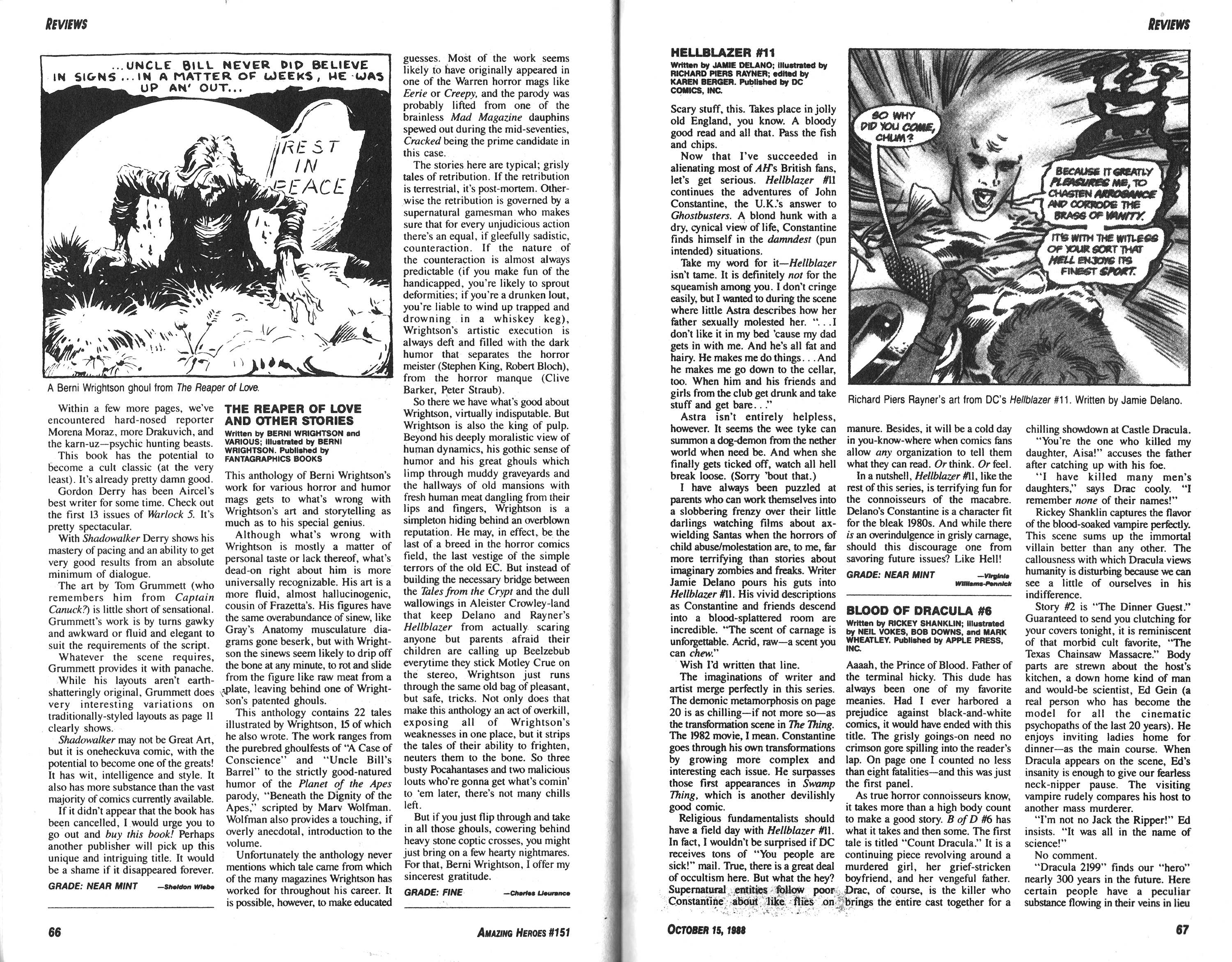 Read online Amazing Heroes comic -  Issue #151 - 34