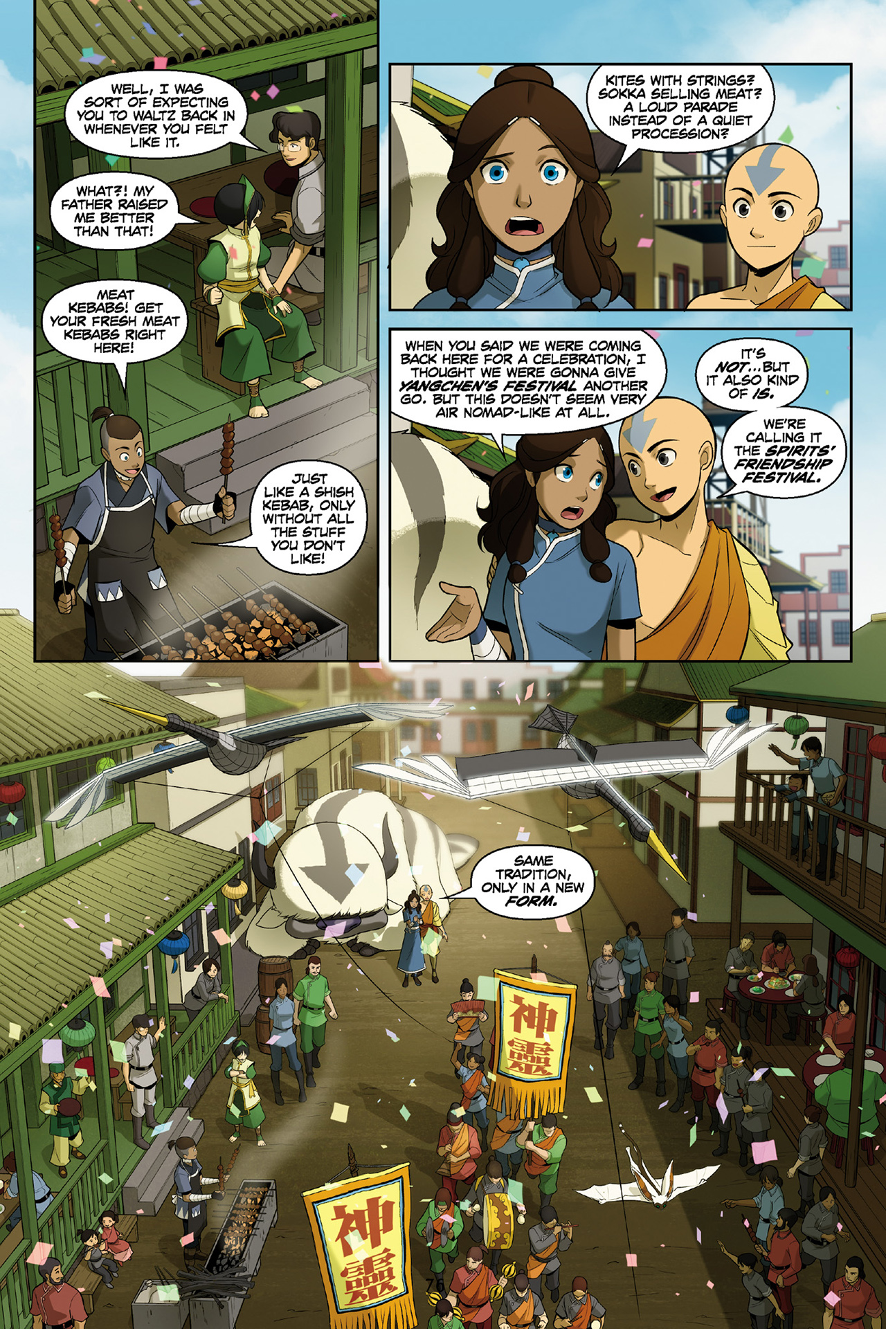 Read online Nickelodeon Avatar: The Last Airbender - The Rift comic -  Issue # Part 3 - 77