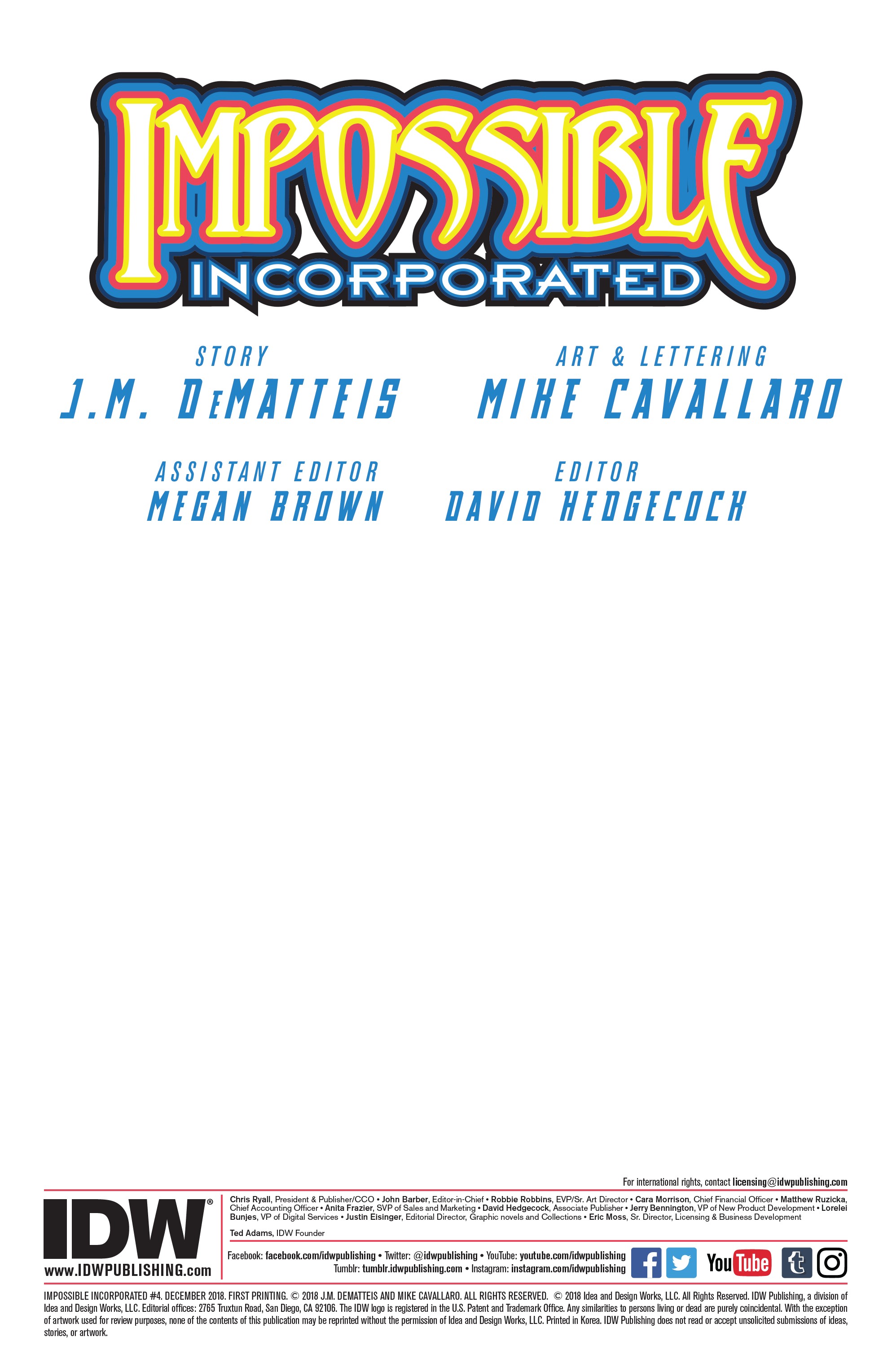 Read online Impossible Incorporated comic -  Issue #4 - 2