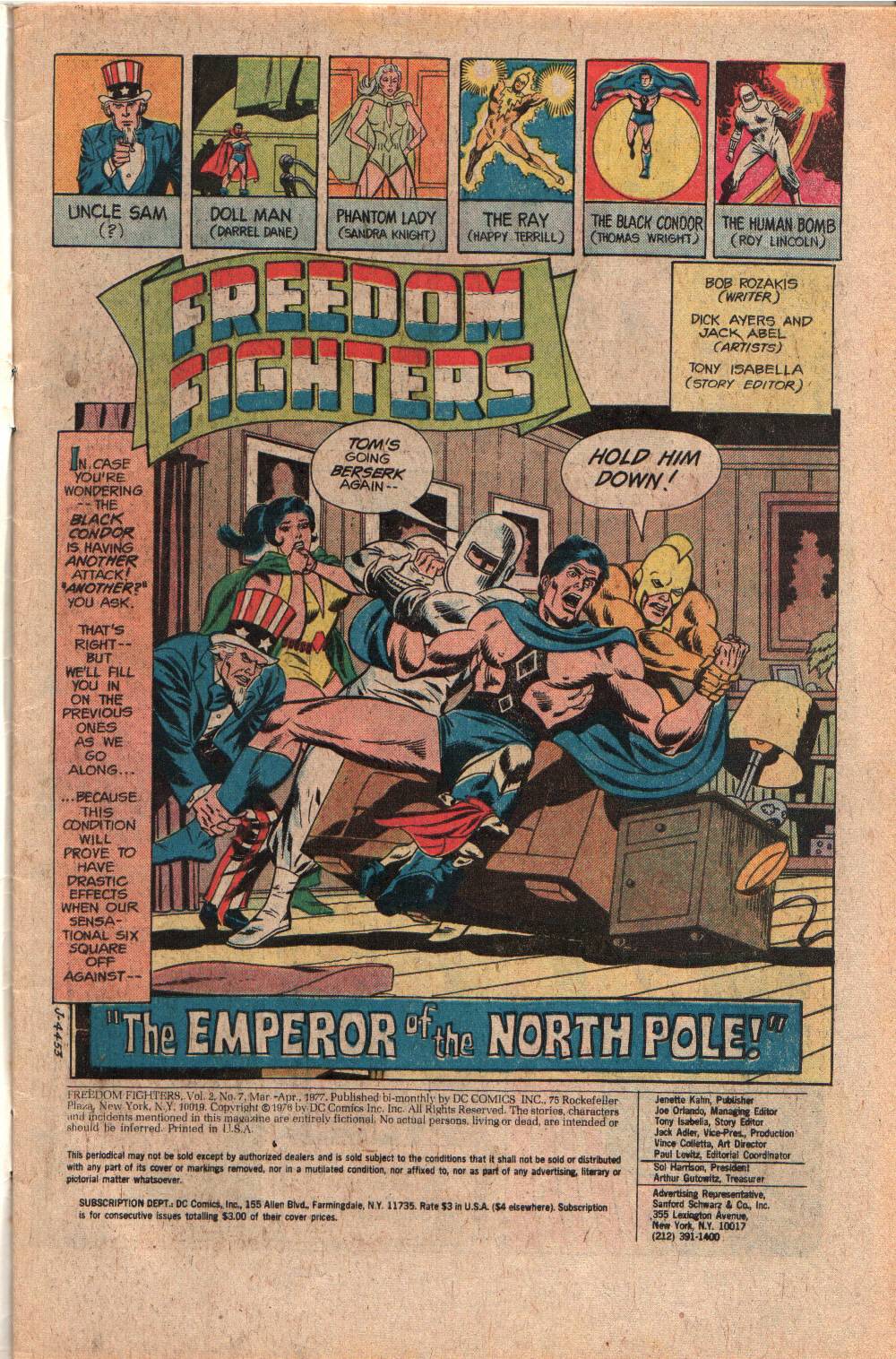 Freedom Fighters (1976) Issue #7 #7 - English 3