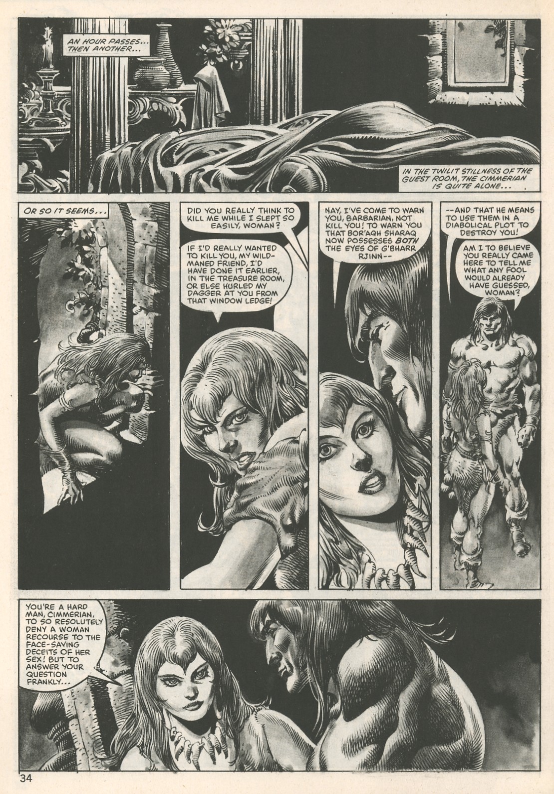 Read online The Savage Sword Of Conan comic -  Issue #107 - 34