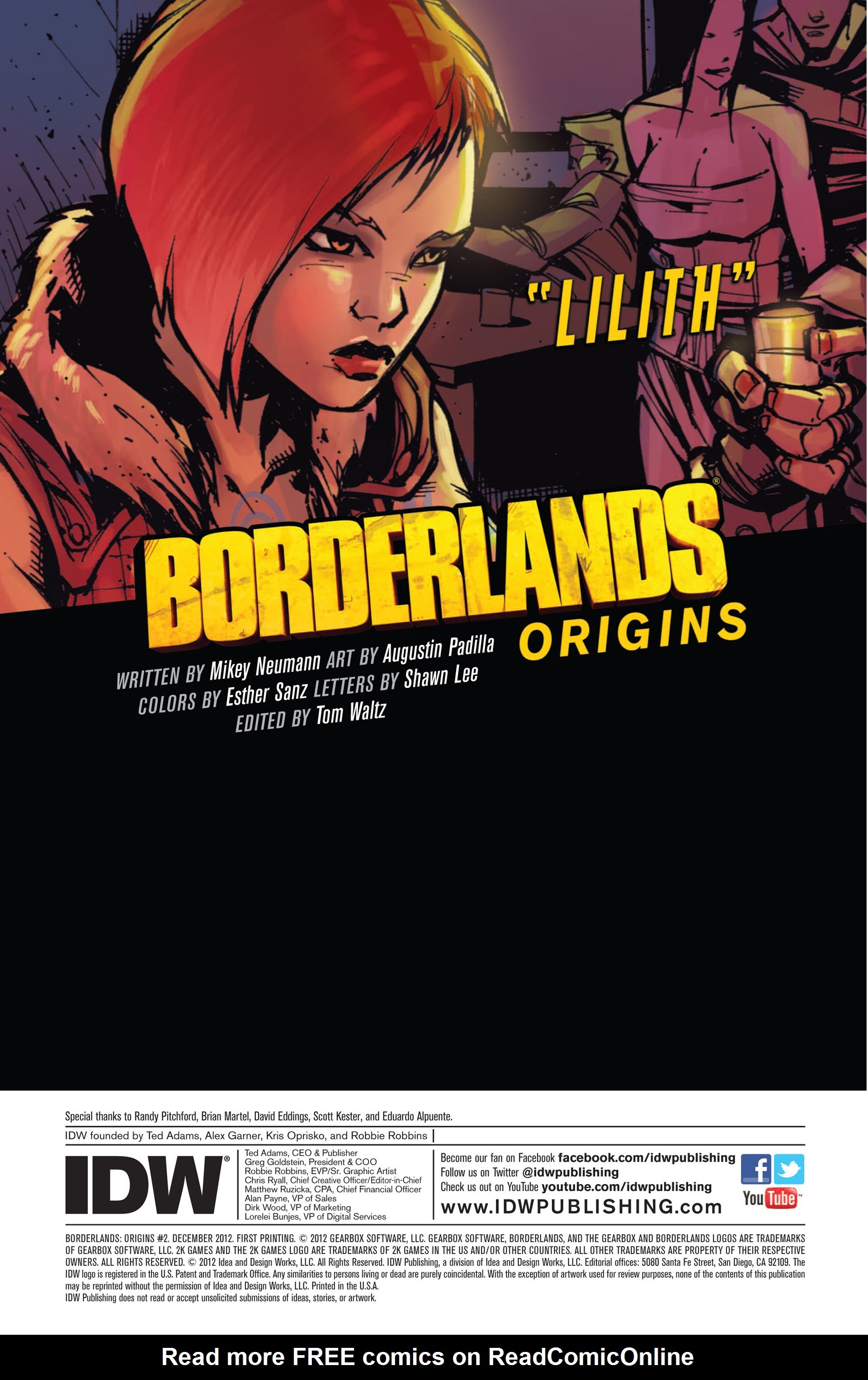 Read online Borderlands: Origins comic -  Issue #2 - 2