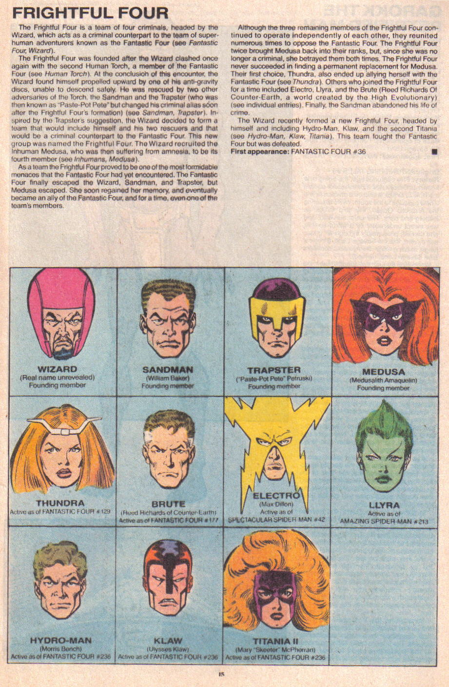 Read online The Official Handbook of the Marvel Universe: Update '89 comic -  Issue #3 - 17