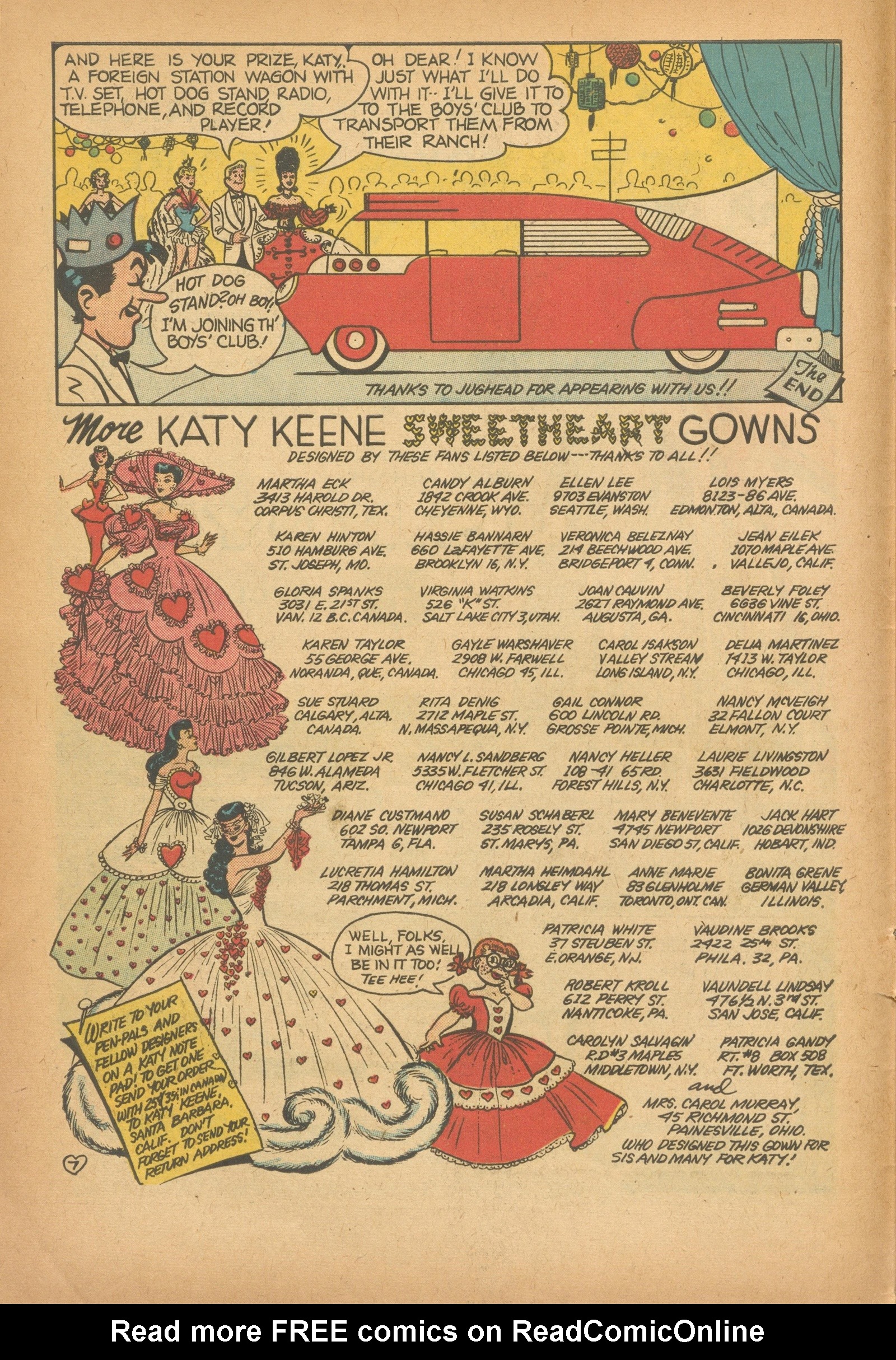 Read online Katy Keene (1949) comic -  Issue #42 - 10