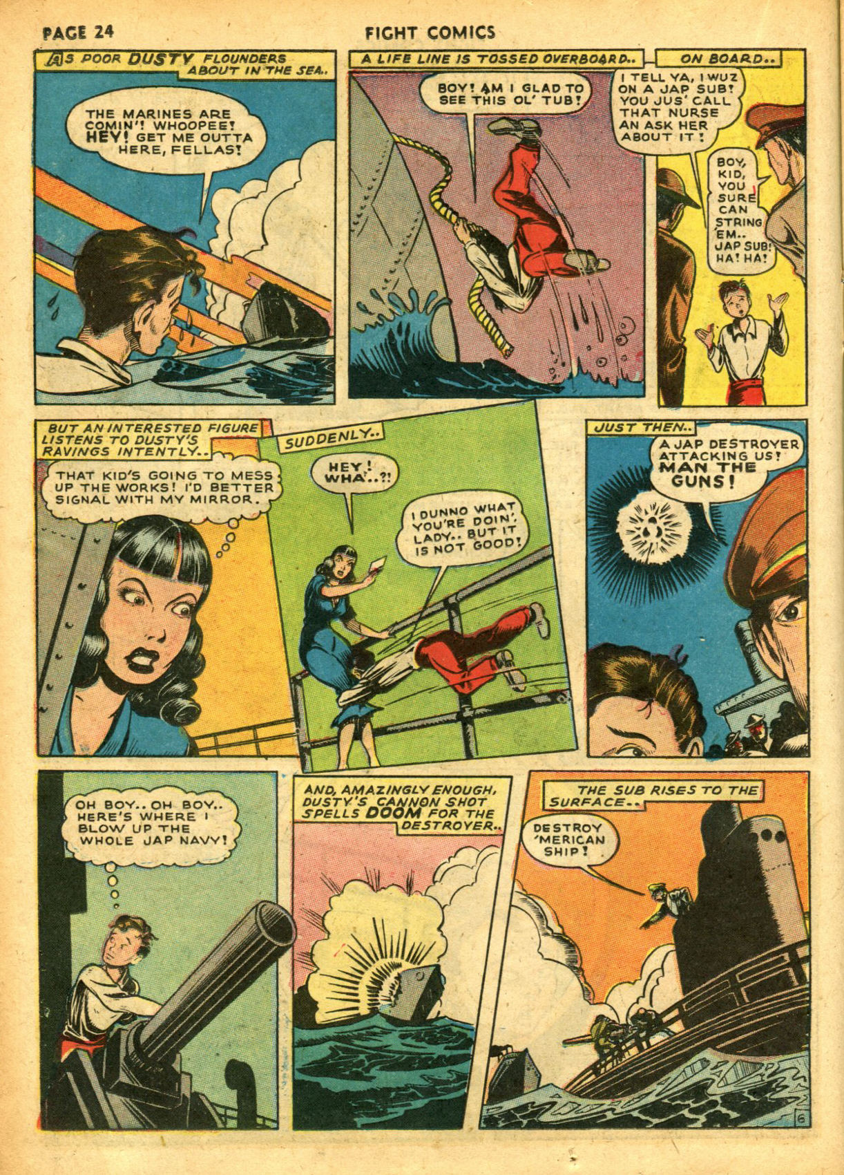 Read online Fight Comics comic -  Issue #22 - 26