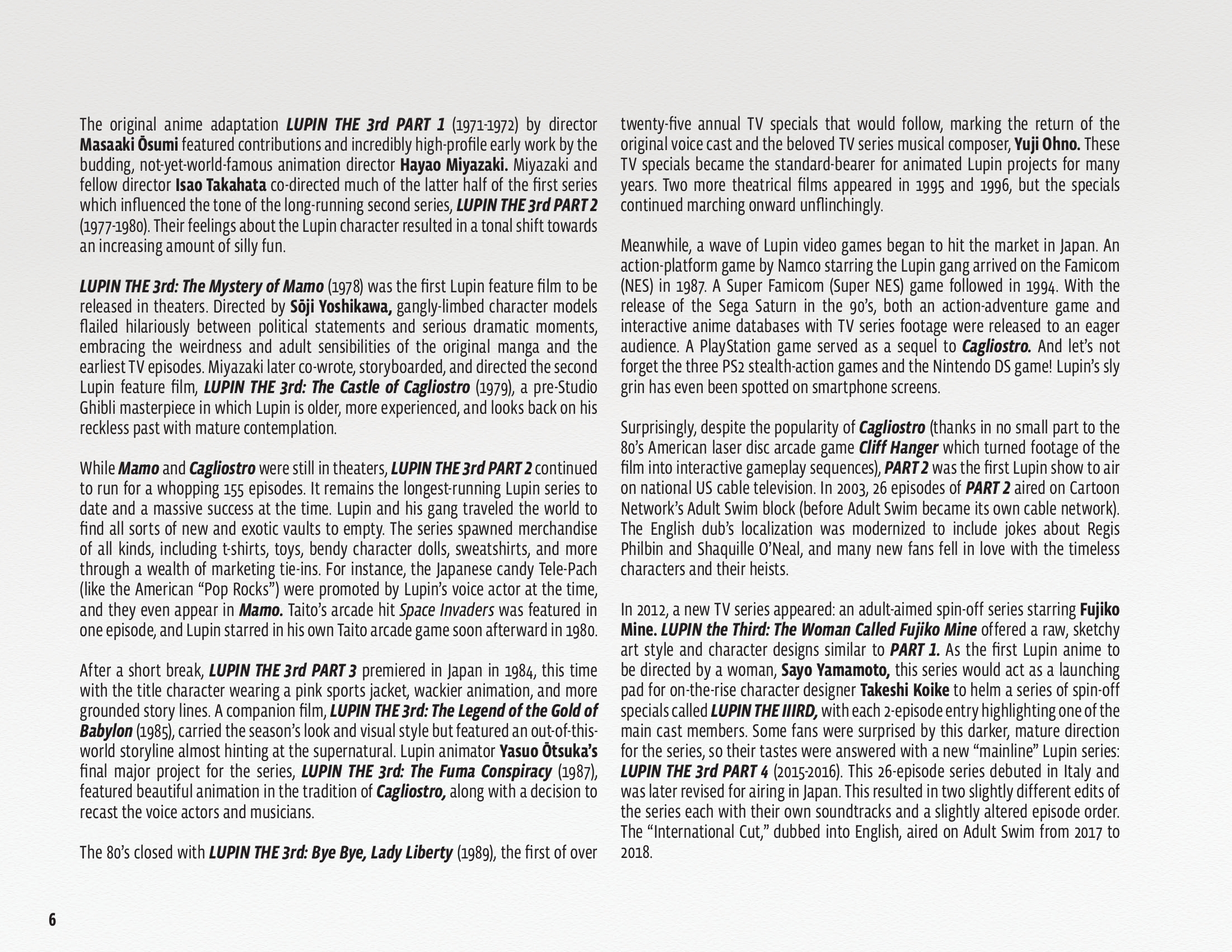 Read online 50 Animated Years of Lupin III comic -  Issue # TPB (Part 1) - 7