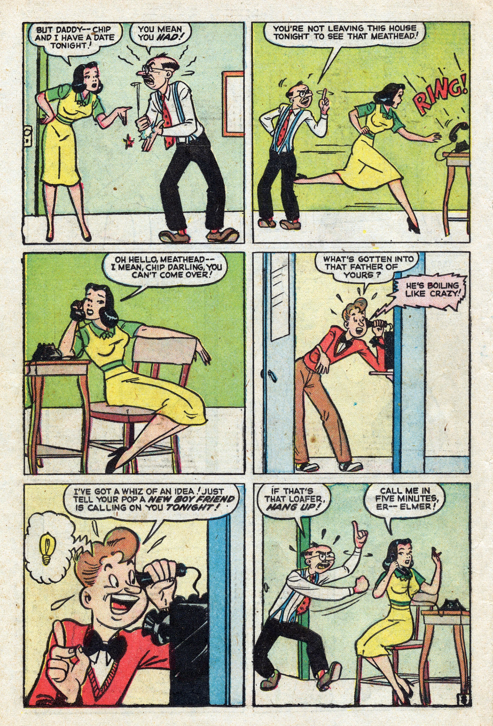 Read online Mitzi's Boy Friend comic -  Issue #7 - 26