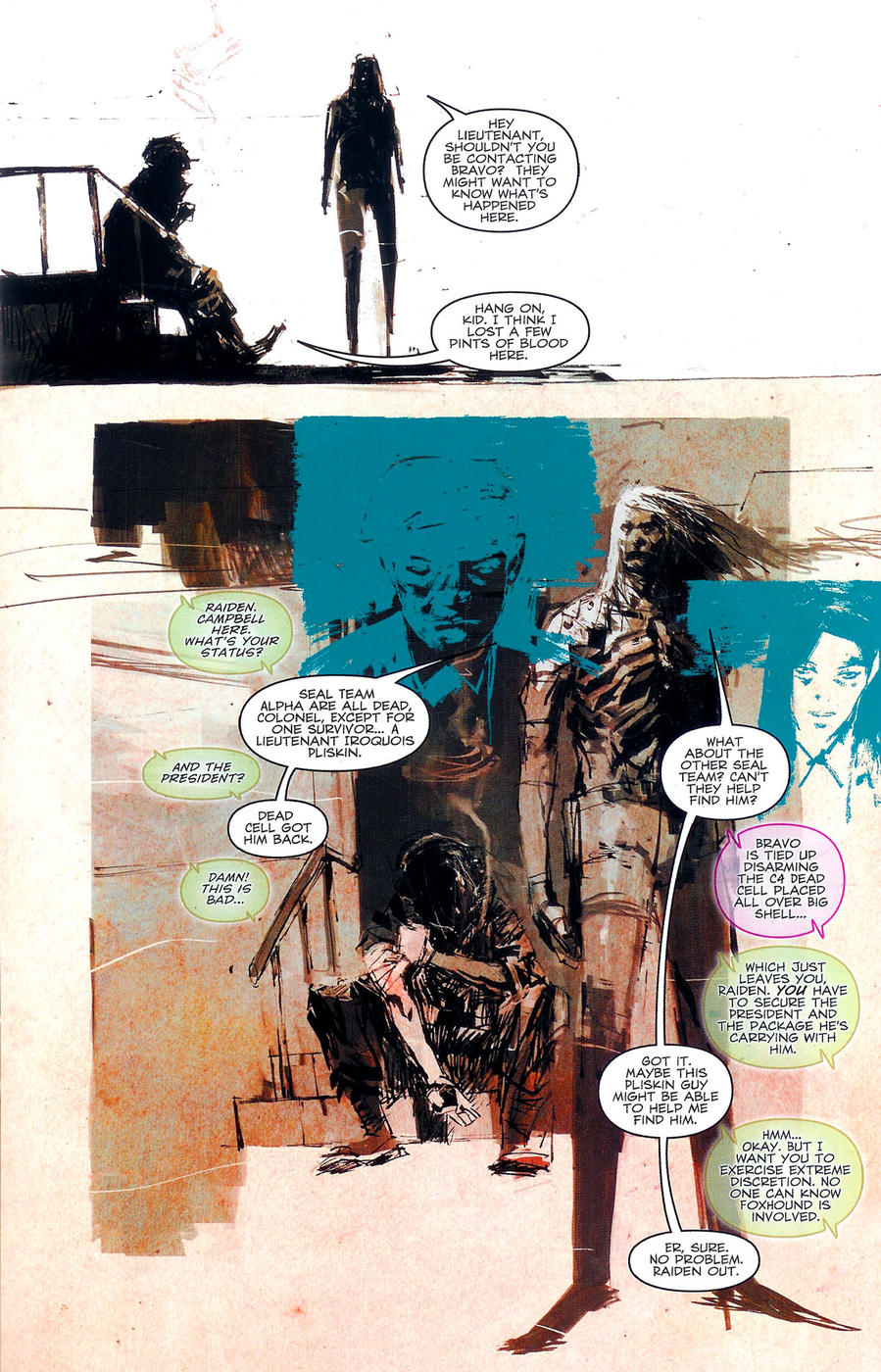 Read online Metal Gear Solid: Sons of Liberty comic -  Issue #2 - 14