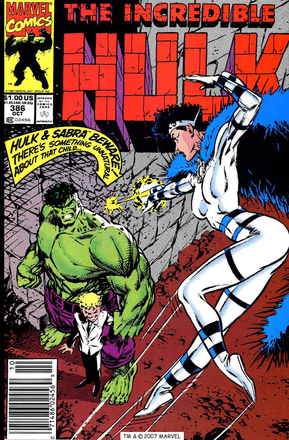 Read online The Incredible Hulk (1968) comic -  Issue #386 - 1