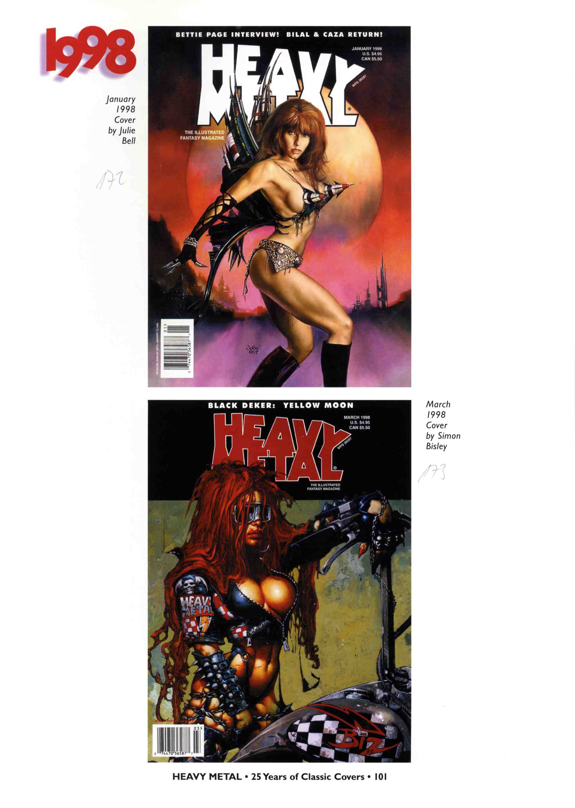 Read online Heavy Metal: 25 Years of Classic Covers comic -  Issue # TPB - 107