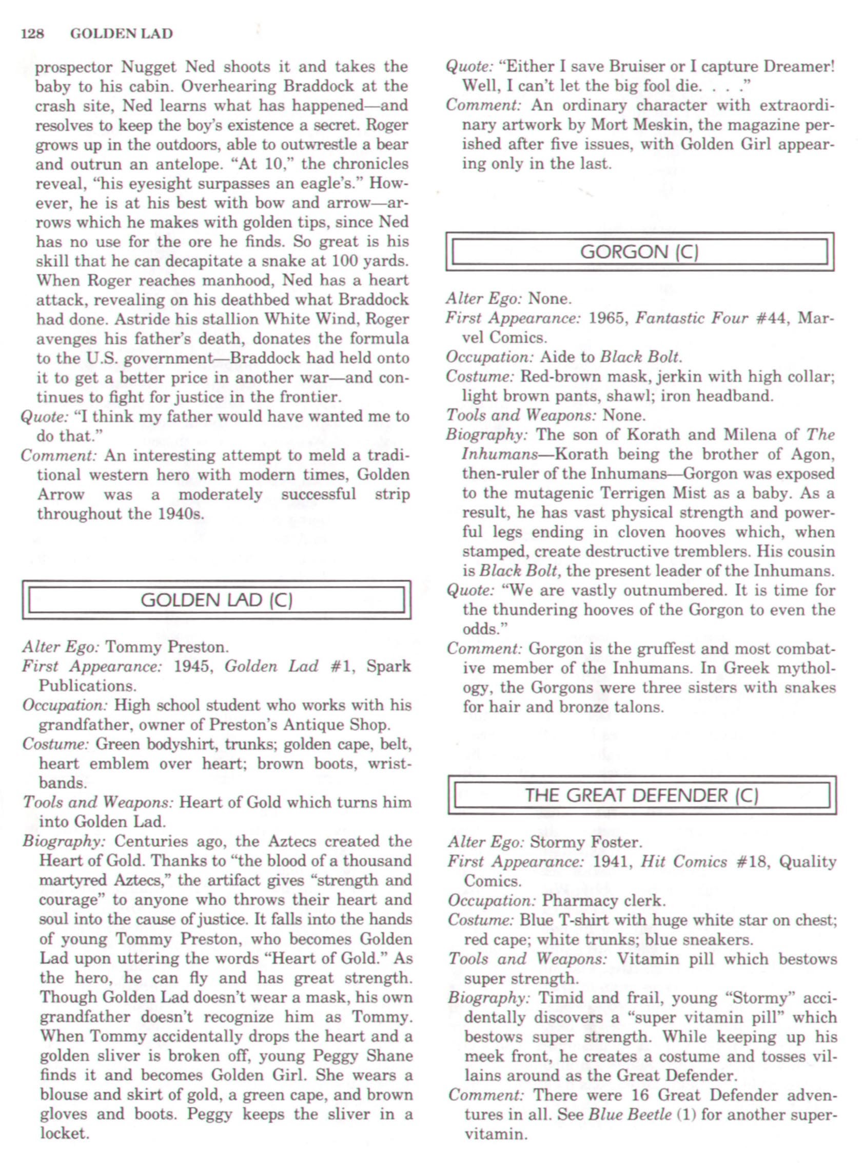 Read online The Encyclopedia of Superheroes comic -  Issue # TPB (Part 2) - 47