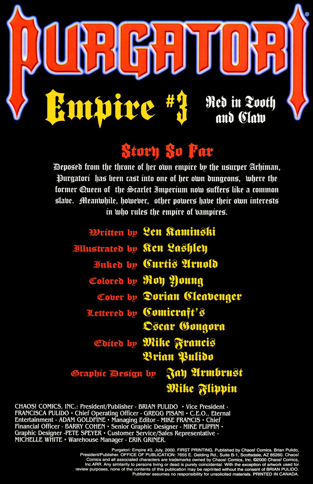 Read online Purgatori: Empire comic -  Issue #3 - 2