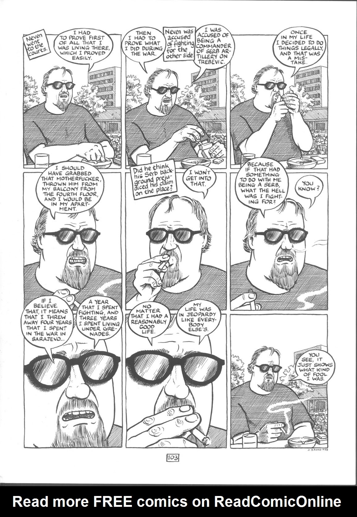 Read online The Fixer: A Story from Sarajevo comic -  Issue # TPB - 107