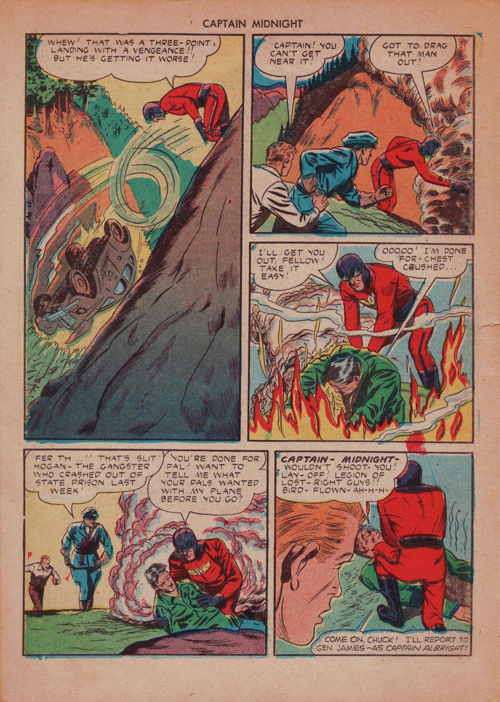 Read online Captain Midnight (1942) comic -  Issue #15 - 38