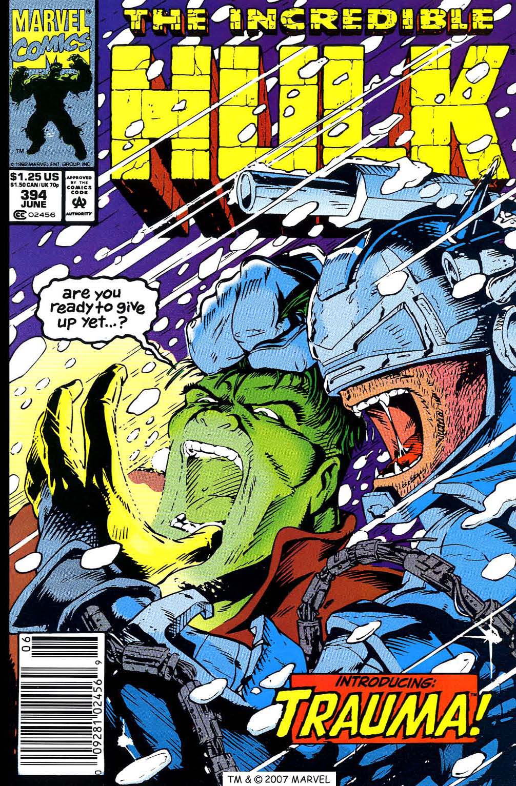 Read online The Incredible Hulk (1968) comic -  Issue #394 - 1