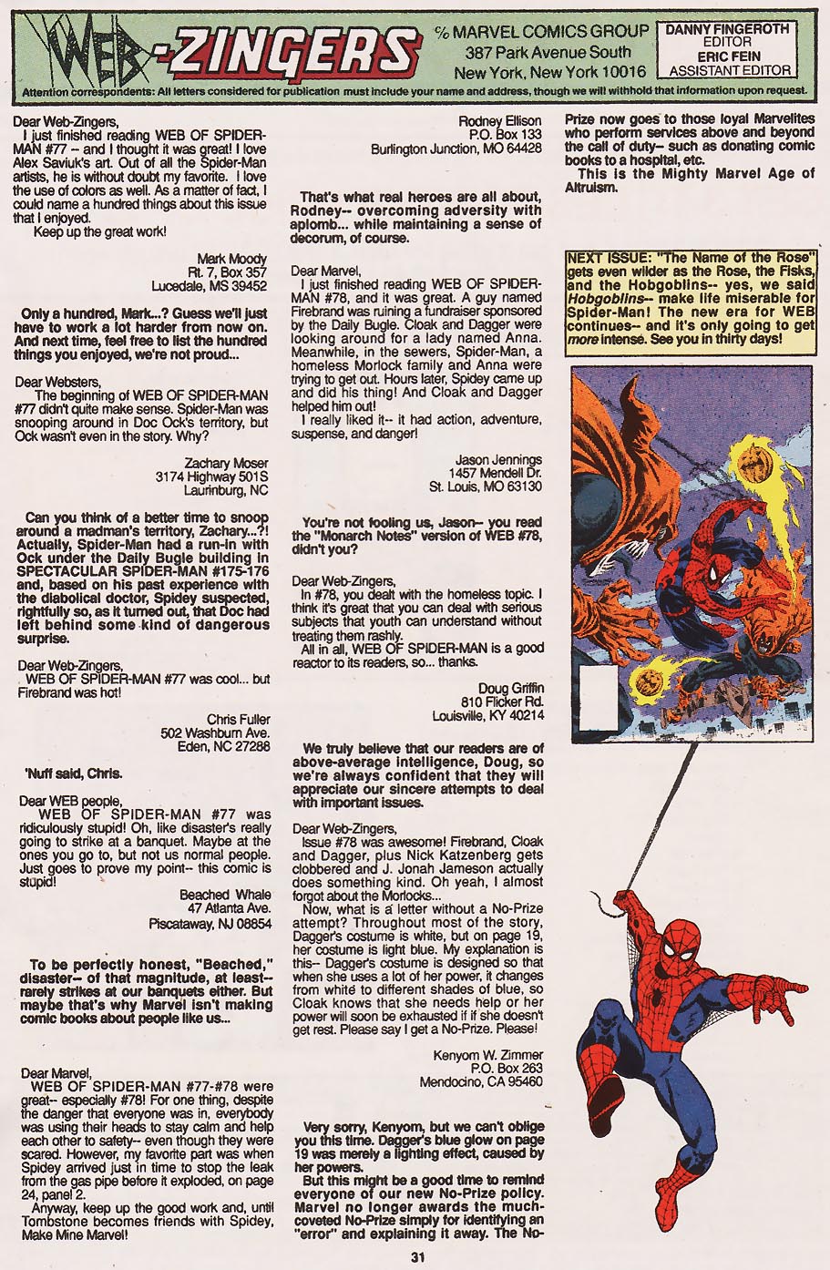 Read online Web of Spider-Man (1985) comic -  Issue #85 - 25