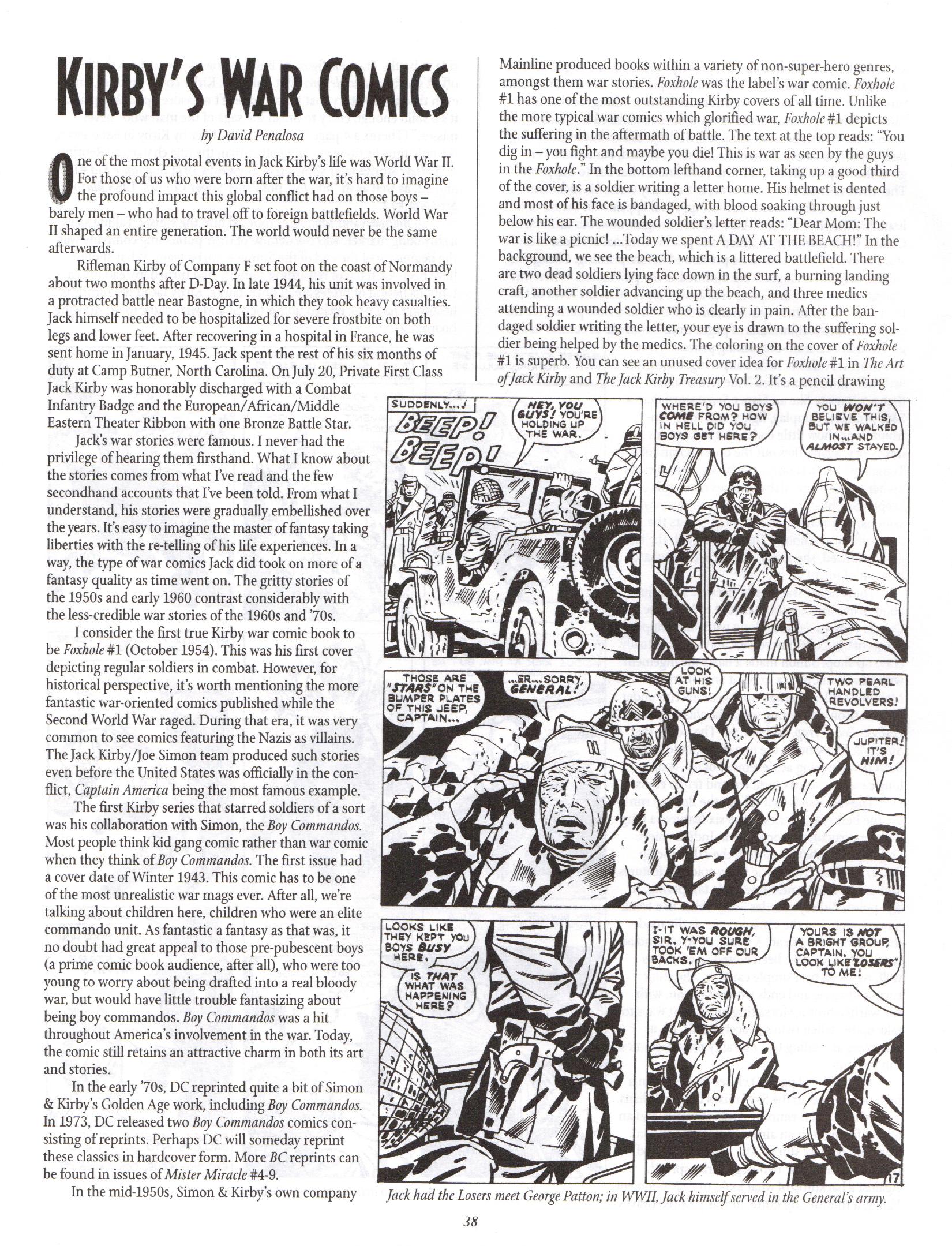 Read online The Jack Kirby Collector comic -  Issue #16 - 38