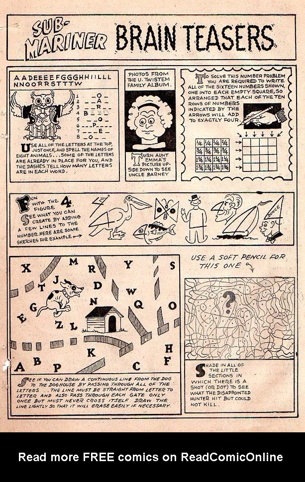 Read online Sub-Mariner Comics comic -  Issue #26 - 21